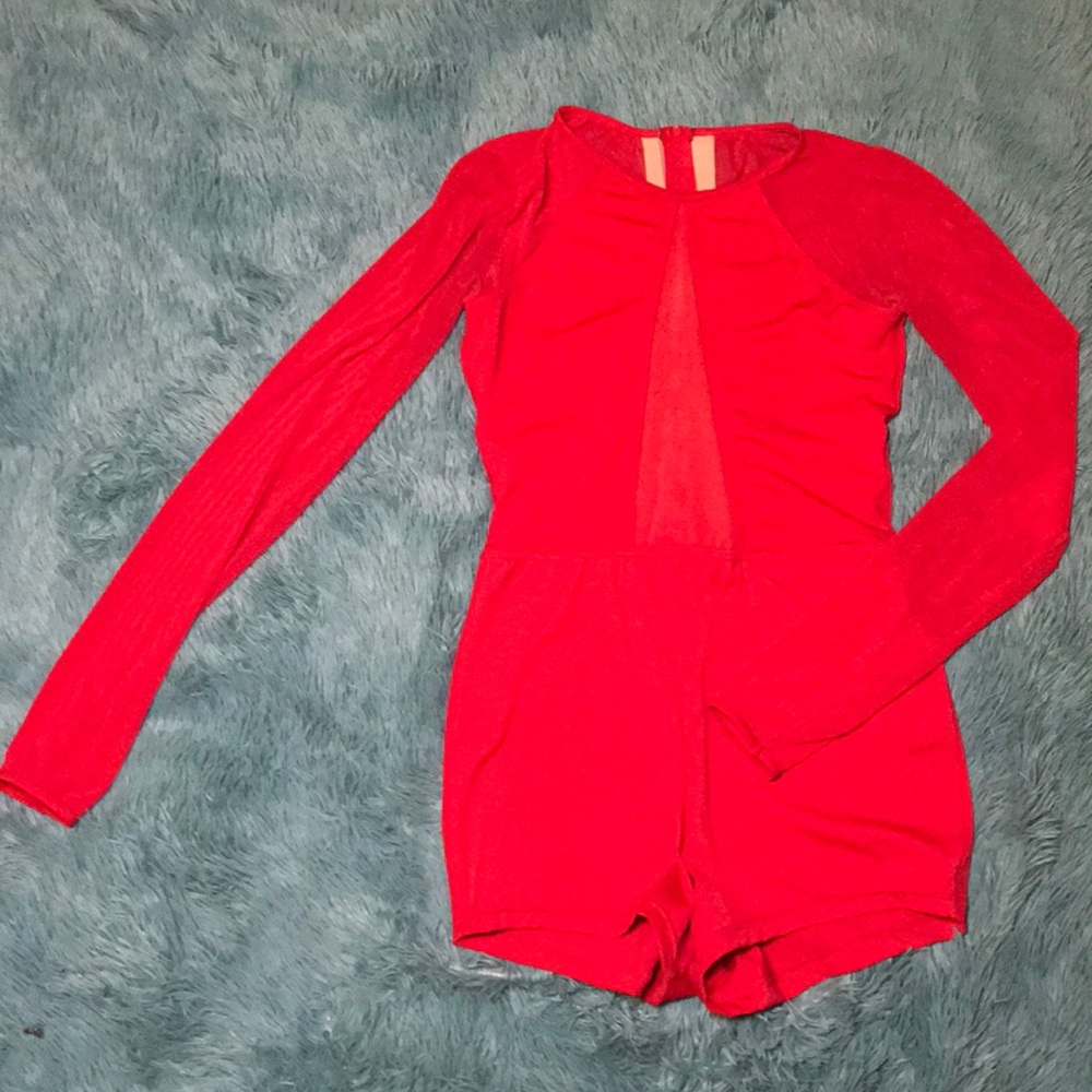 Mesh Long Sleeve Leotard